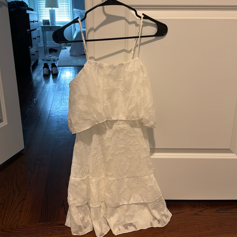 Floral white dress